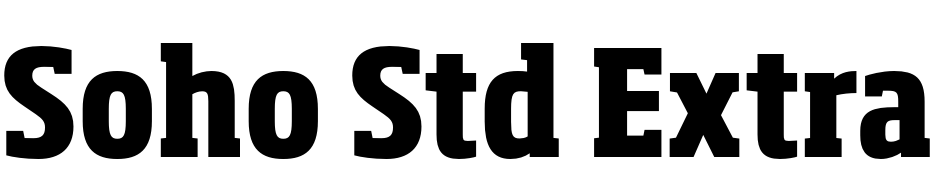 Soho Std Extra Bold Condensed Yazı tipi ücretsiz indir